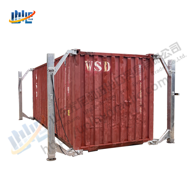 20 ton 30 tons stable lift cylinder legs shipping container 24V 220V double acting hydraulic lifting system
