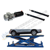 Hydraulic single cylinder hydraulic rams for car lift