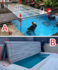 Mechanical Style Swimming Pool Base High End S304 S316 9*3M Stainless Steel Base Swimming Pool Enclosure