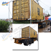 Hydraulic cylinder container unloading system hydraulic container lifting system