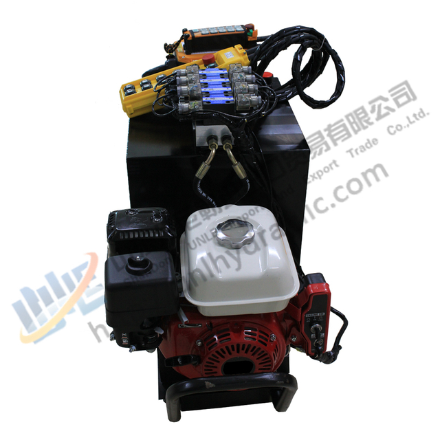 Double Acting Manual Valve Gasoline Hydraulic Power Unit Station for Log Splitter