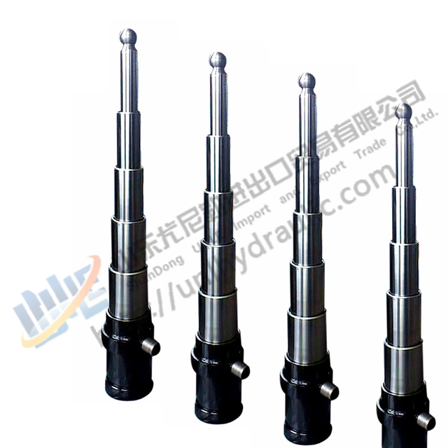 Multi Stage Telescopic Hydraulic Cylinder Underbody Mount for Tipper Trailer