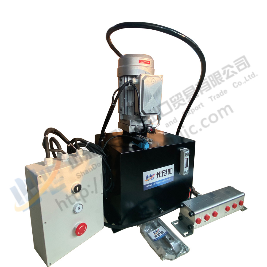 Hydraulic system single acting hydraulic power pack unit for lift