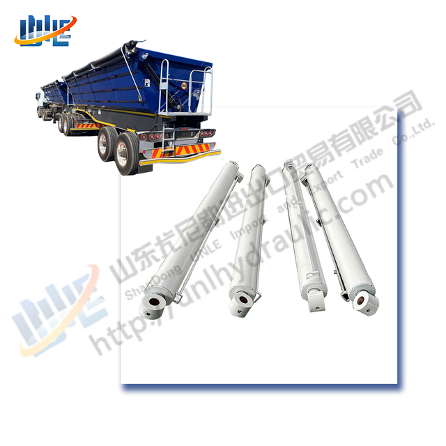 Customized 10ton 20ton Multistage Telescopic Side Tippers Trailer Hydraulic Cylinder