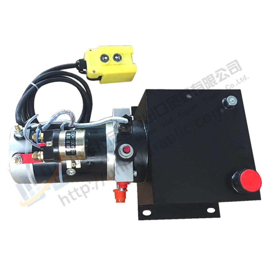 Hydraulic power pack unit 12v 24v dc single action for hydraulic hoist