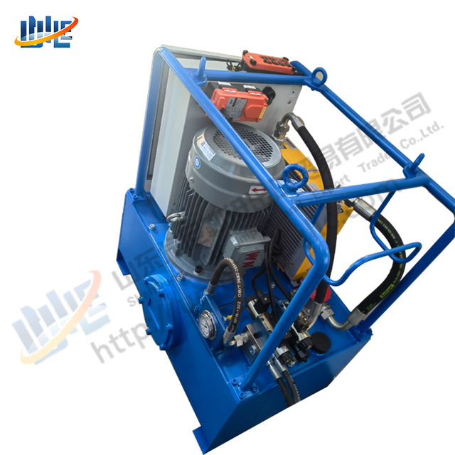 100L Steel Oil tank Horizontal 4Kw Motor Cooling System Hydraulic Power Station