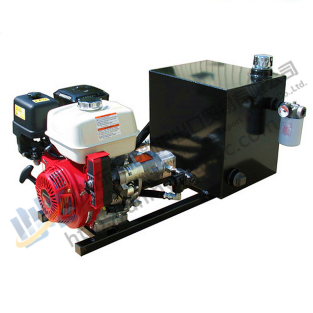 Double Acting Manual Valve Gasoline Hydraulic Power Unit Station for Log Splitter