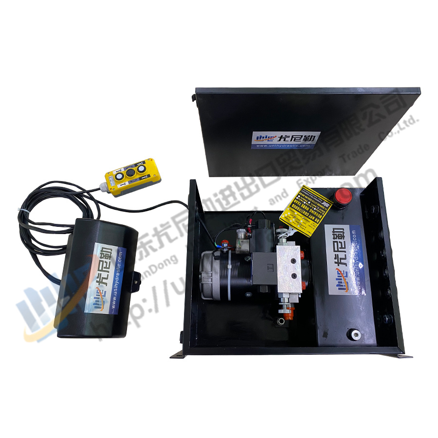 maxim hydraulics power unit 12v single acting trailer for auto hoist