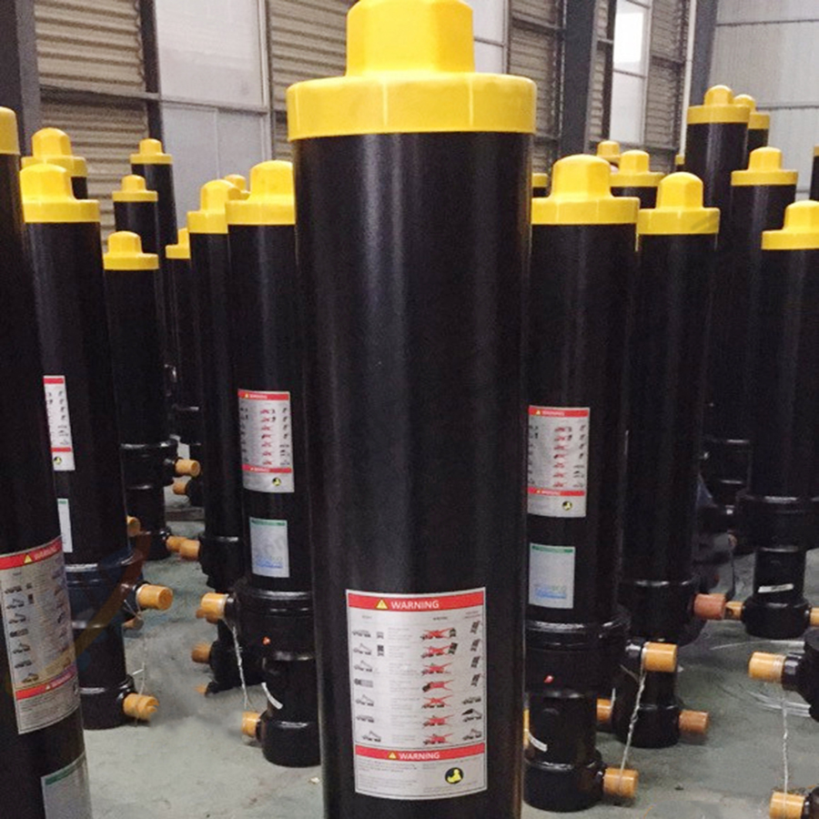 Long stroke single effect multi stage telescopic hydraulic ram cylinder ...