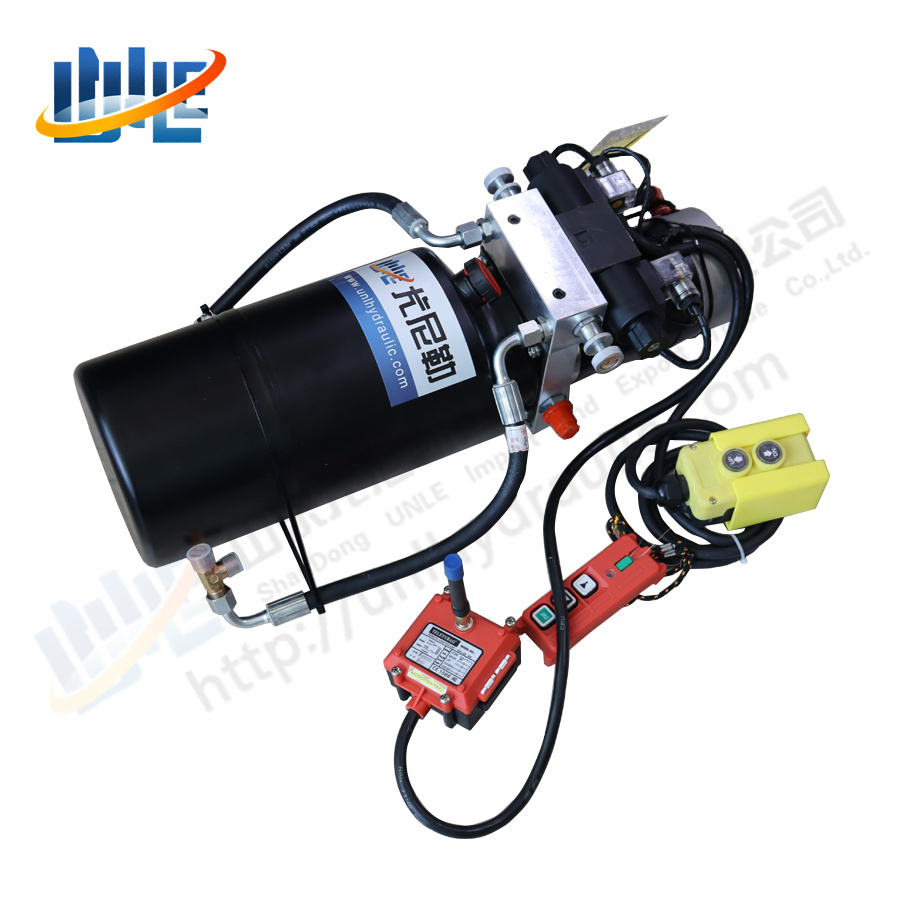 DC tipper trailer mini hydraulic power pack unit small hydraulic power