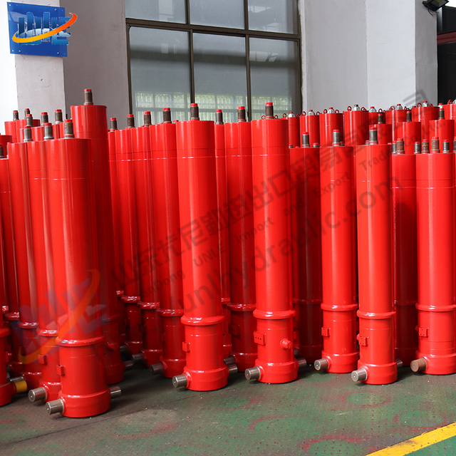 Front-end Mounted Telescopic Hydraulic Cylinder FC FE Series for Dump Truck with Engine 45# Steel 180bar Working Pressure
