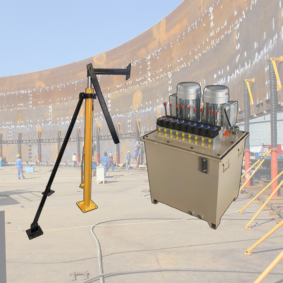 Hydraulic Jacking System for Building Oil/Water/Seed Tank 