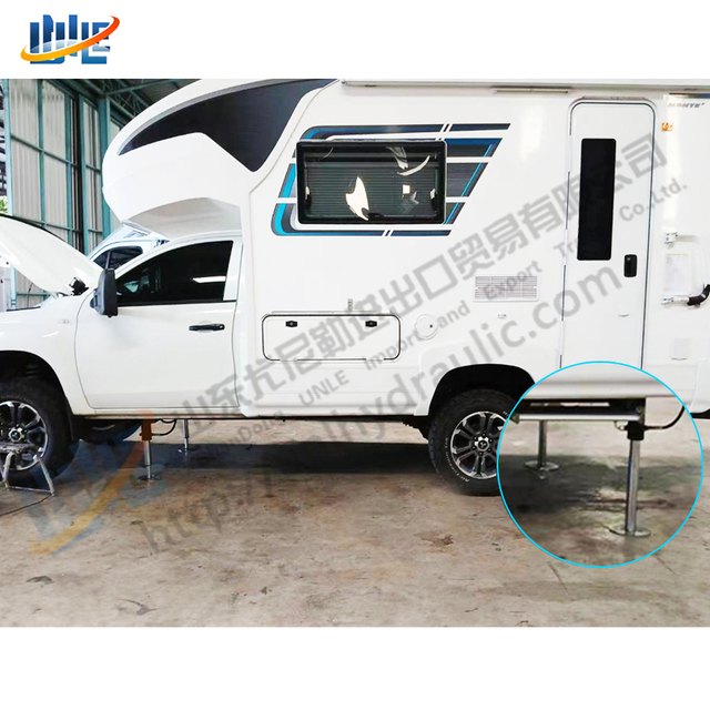 RV Leveling Hydraulic Cylinder Automatic RV Lift Jack Cylinder for Camper Chassis Stabilization