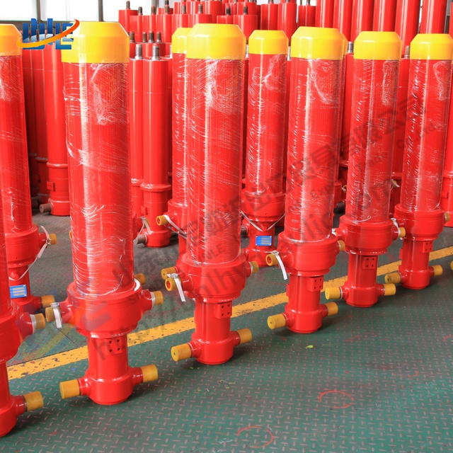 American Trucks Loading Tools 4000 mm Telescopic Heavy 50 Tons 60 Tons Lifting Hydraulic Cylinders