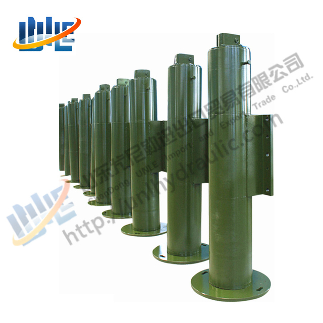 Hydraulic loading cranes hydraulic accessories rod 3 stages hydraulic cylinder