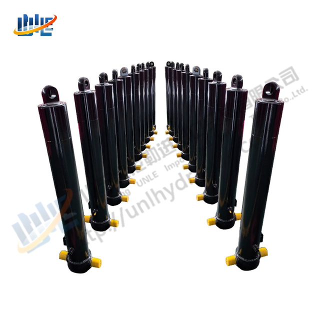 30-50 Ton Load Capacity 4 Stages 4m Extend Eye Rod Telescopic Hydraulic Cylinder for Dump Truck