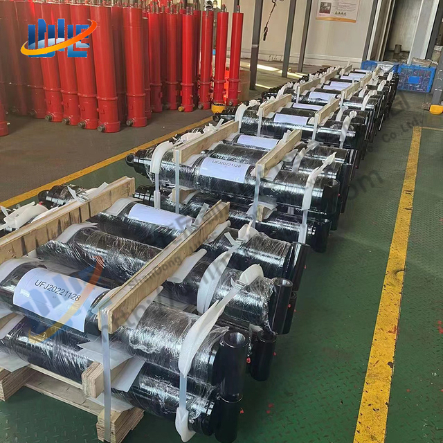 Long Service Life 4 Stages Telescopic Piston US Market Generally Use Hydraulic Cylinder