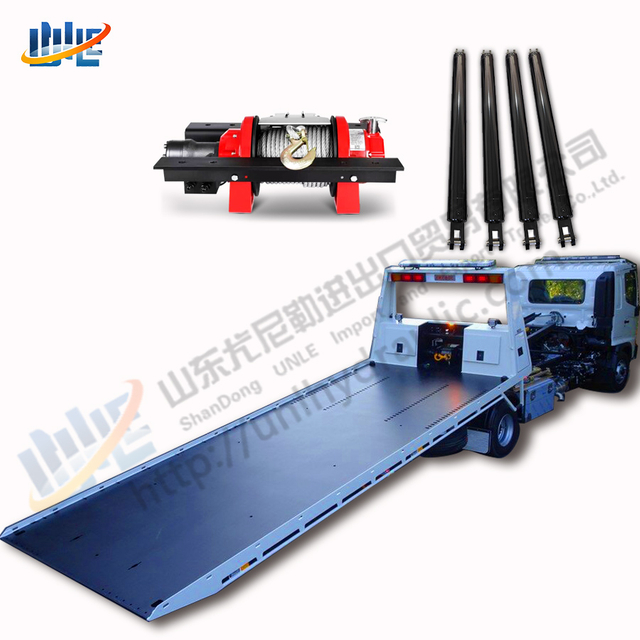 Long Working Life Tilt Tray Tow Truck Trailer Quality Long 2000mm 160mm Diameter Hydraulic Single Way Cylinder