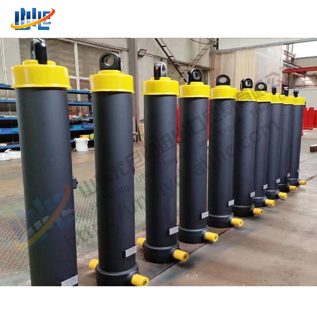 FE series Heavy Duty Trucks 50 Ton Telescopic Multi-Stage Single Acting Hydraulic Cylinders Hydraulic Piston Rods