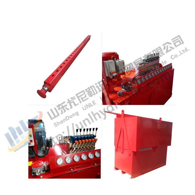 Hydraulic cylinder and pump for large building