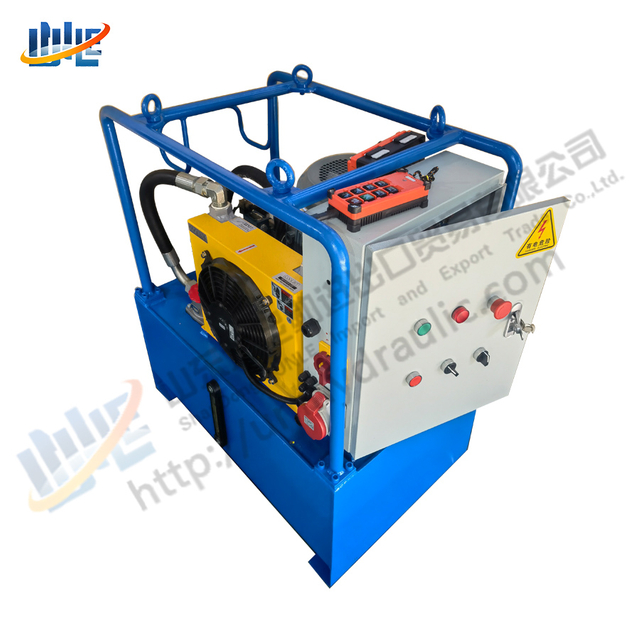 100L Steel Oil tank Horizontal 4Kw Motor Cooling System Hydraulic Power Station