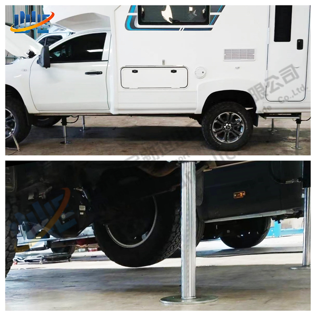 12 24Volt RV Motorhome Caravan Hydraulic Cylinder Outrigger Legs With Auto Level System