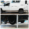 Double acting hydraulic cylinders and self balancing systems for RV travel trailers